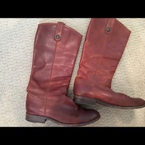 Brown fry boots
